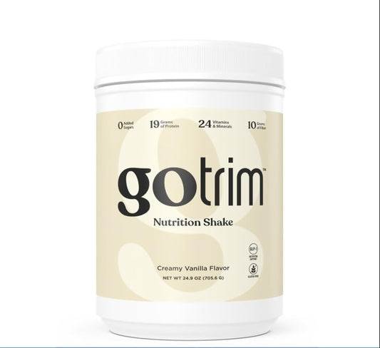 GoTrim Vanilla Protein Shake, Meal Replacement, 19g Protein, 14 Servings