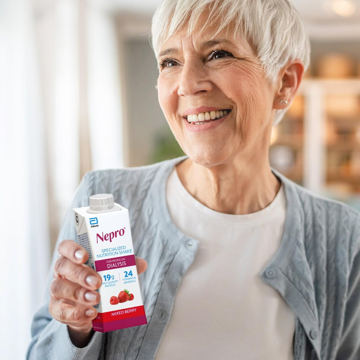 Nepro Renal Nutrition Shake for People on Dialysis, Mixed Berry, 24ct