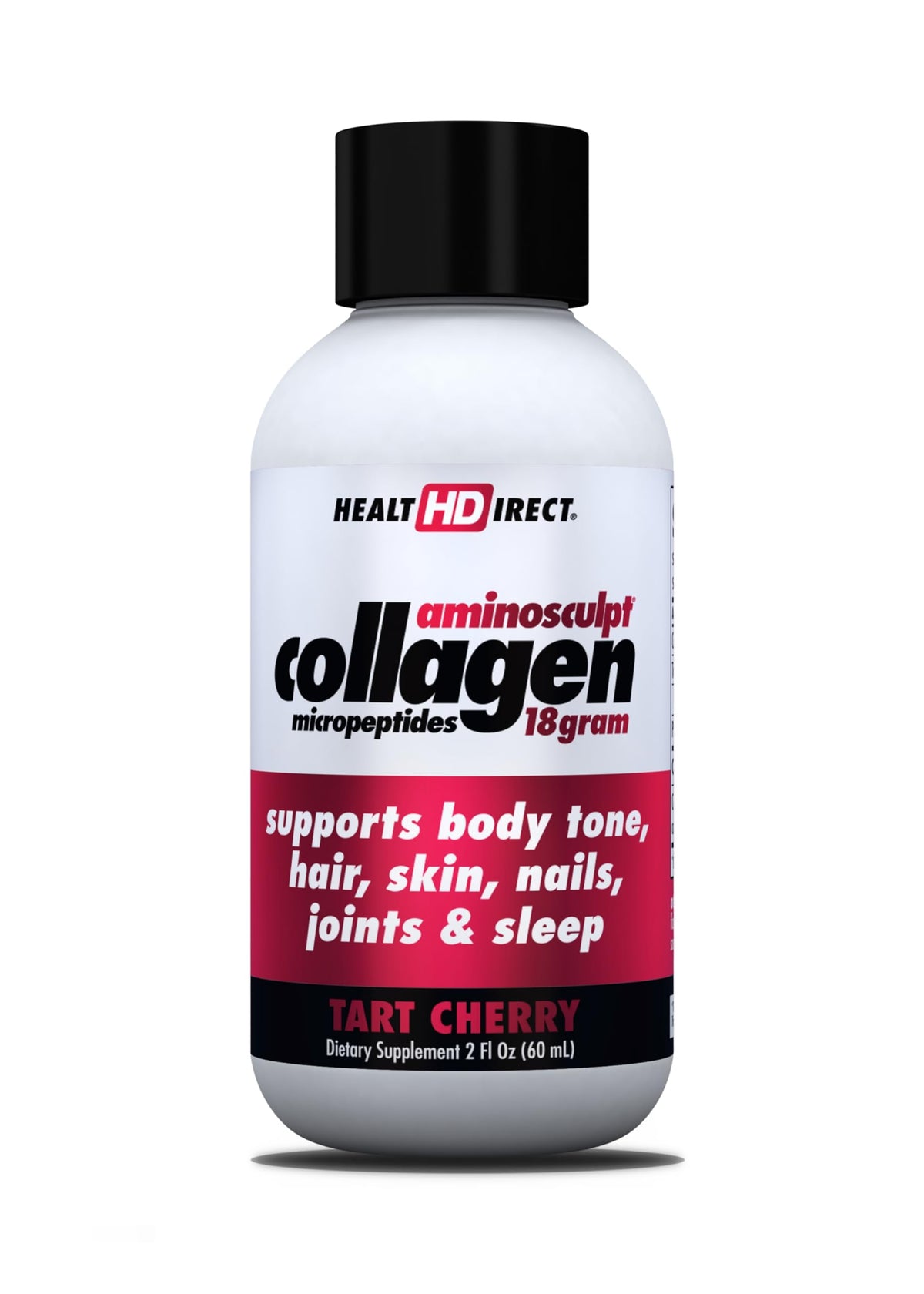HEALTH DIRECT AminoSculpt Sugar-Free Liquid Collagen, Tart Cherry, 15 oz