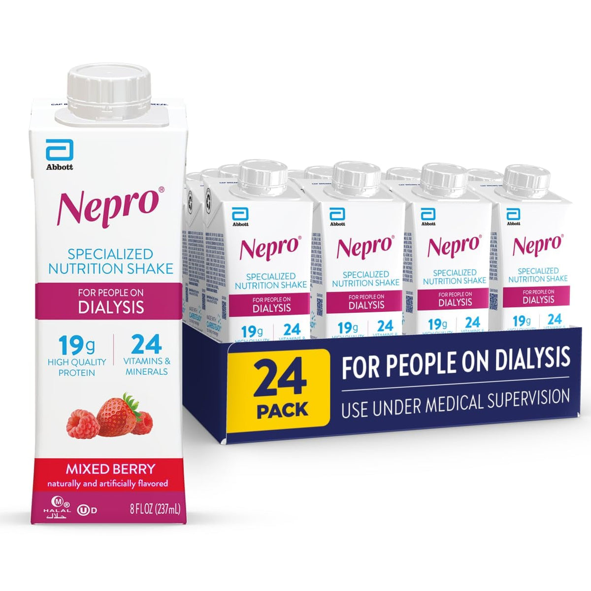 Nepro Renal Nutrition Shake for People on Dialysis, Vanilla, 16ct