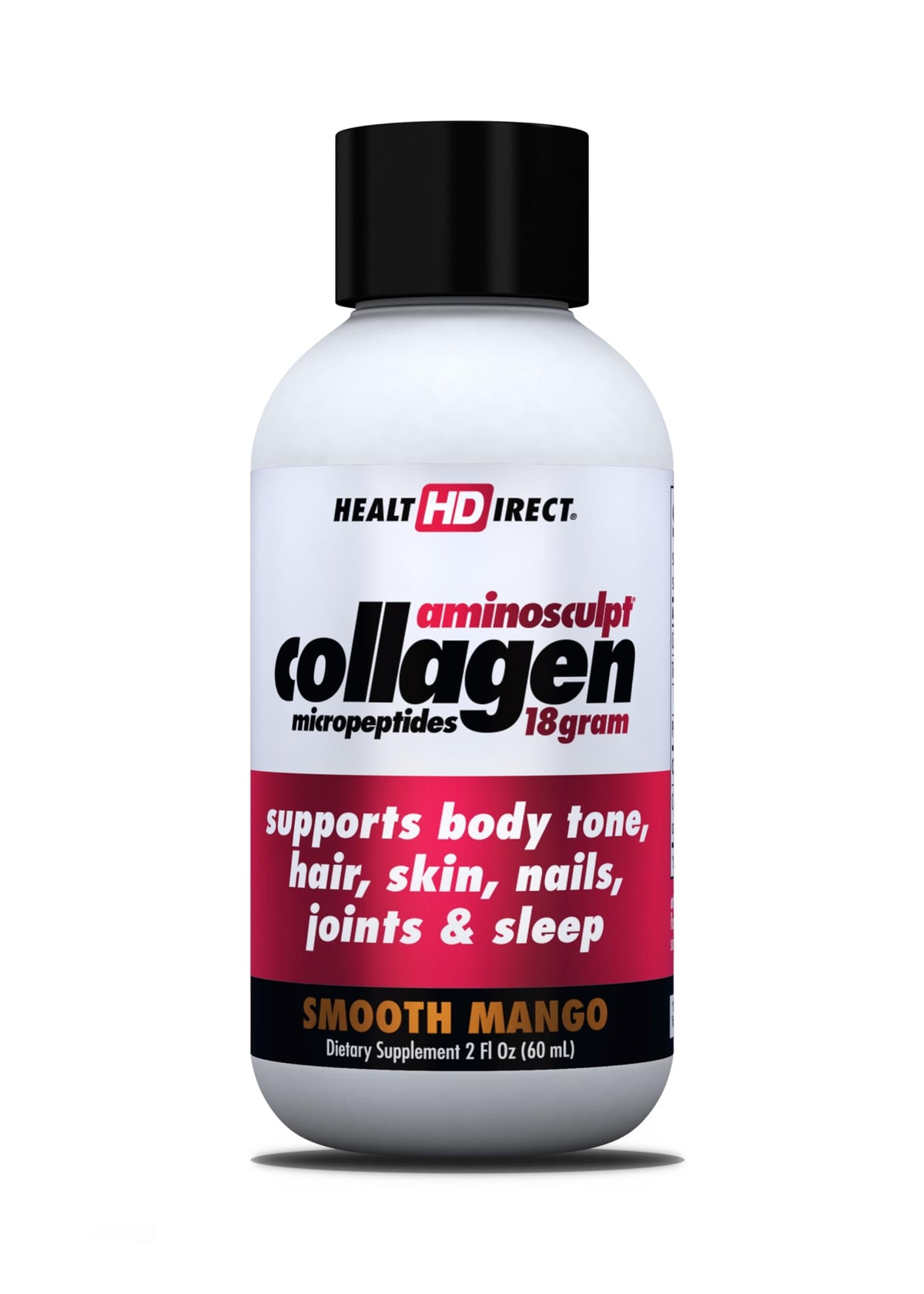 HEALTH DIRECT AminoSculpt Sugar-Free Liquid Collagen, Tart Cherry, 15 oz