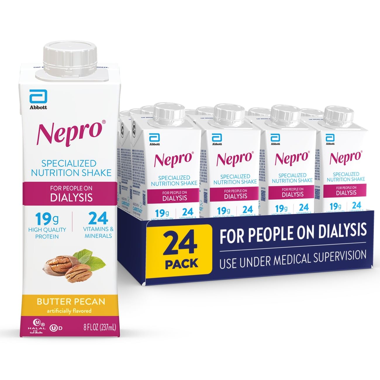 Nepro Renal Nutrition Shake for People on Dialysis, Vanilla, 16ct