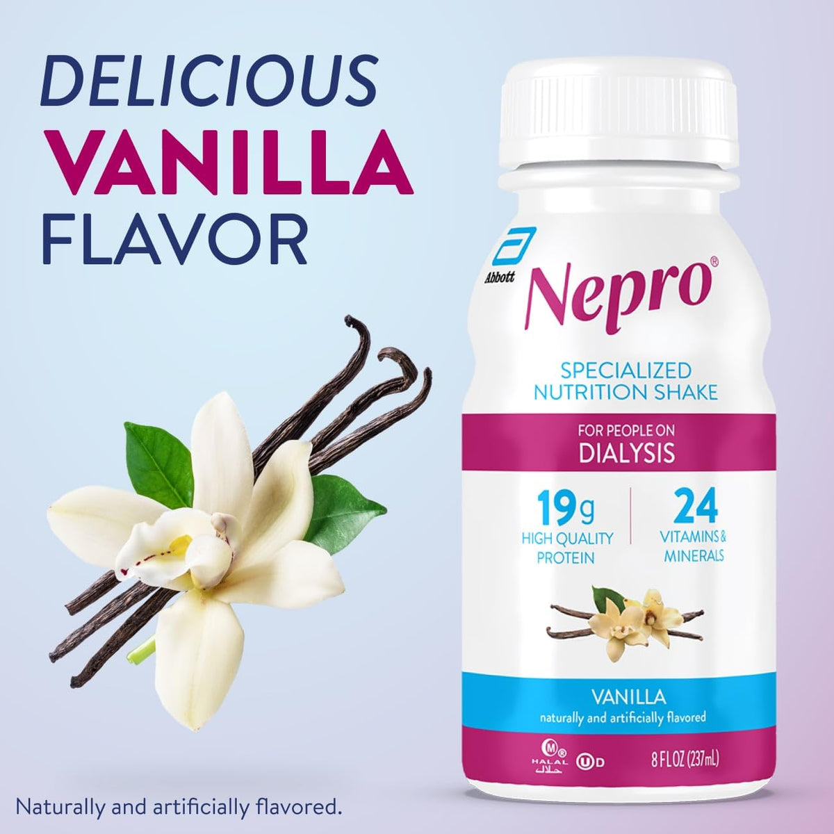 Nepro Renal Nutrition Shake for People on Dialysis, Vanilla, 16ct