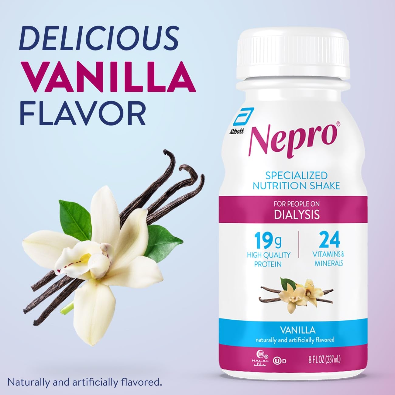 Nepro Renal Nutrition Shake for People on Dialysis, Vanilla, 16ct