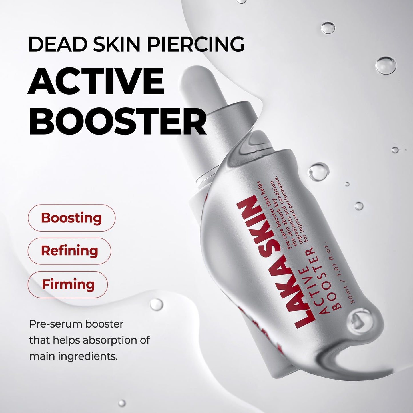 LAKA Skin 4 Step Skin Boost Routine for Firm and Radiant Skin- Scaling Toner, Active Booster, Active Serum, Wrapping Cream