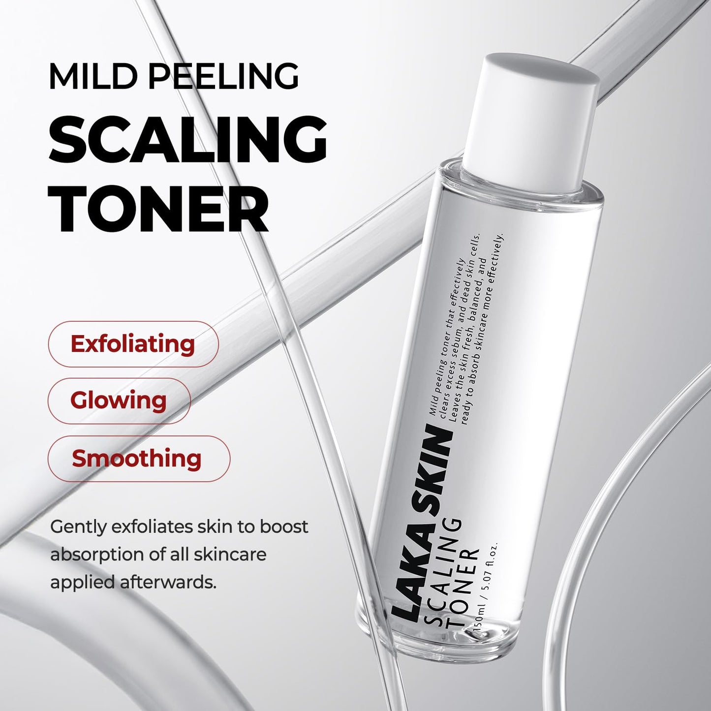 LAKA Skin 4 Step Skin Boost Routine for Firm and Radiant Skin- Scaling Toner, Active Booster, Active Serum, Wrapping Cream