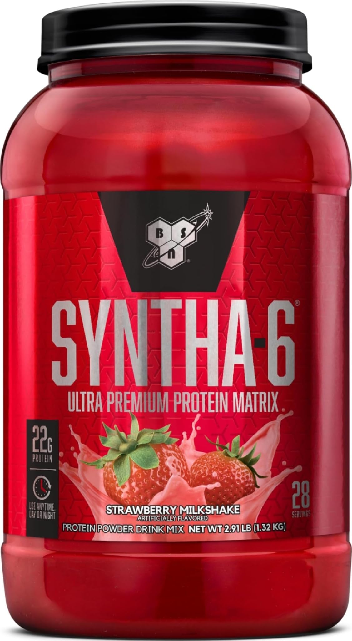 BSN SYNTHA-6 Premium Protein Powder, Vanilla Ice Cream, 28 Servings