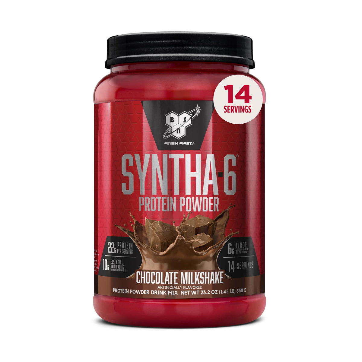 BSN SYNTHA-6 Premium Protein Powder, Vanilla Ice Cream, 28 Servings