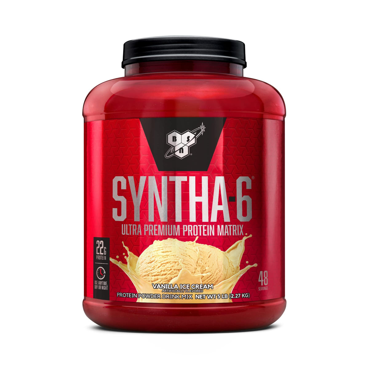 BSN SYNTHA-6 Premium Protein Powder, Vanilla Ice Cream, 28 Servings