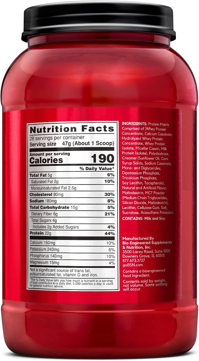 BSN SYNTHA-6 Premium Protein Powder, Vanilla Ice Cream, 28 Servings