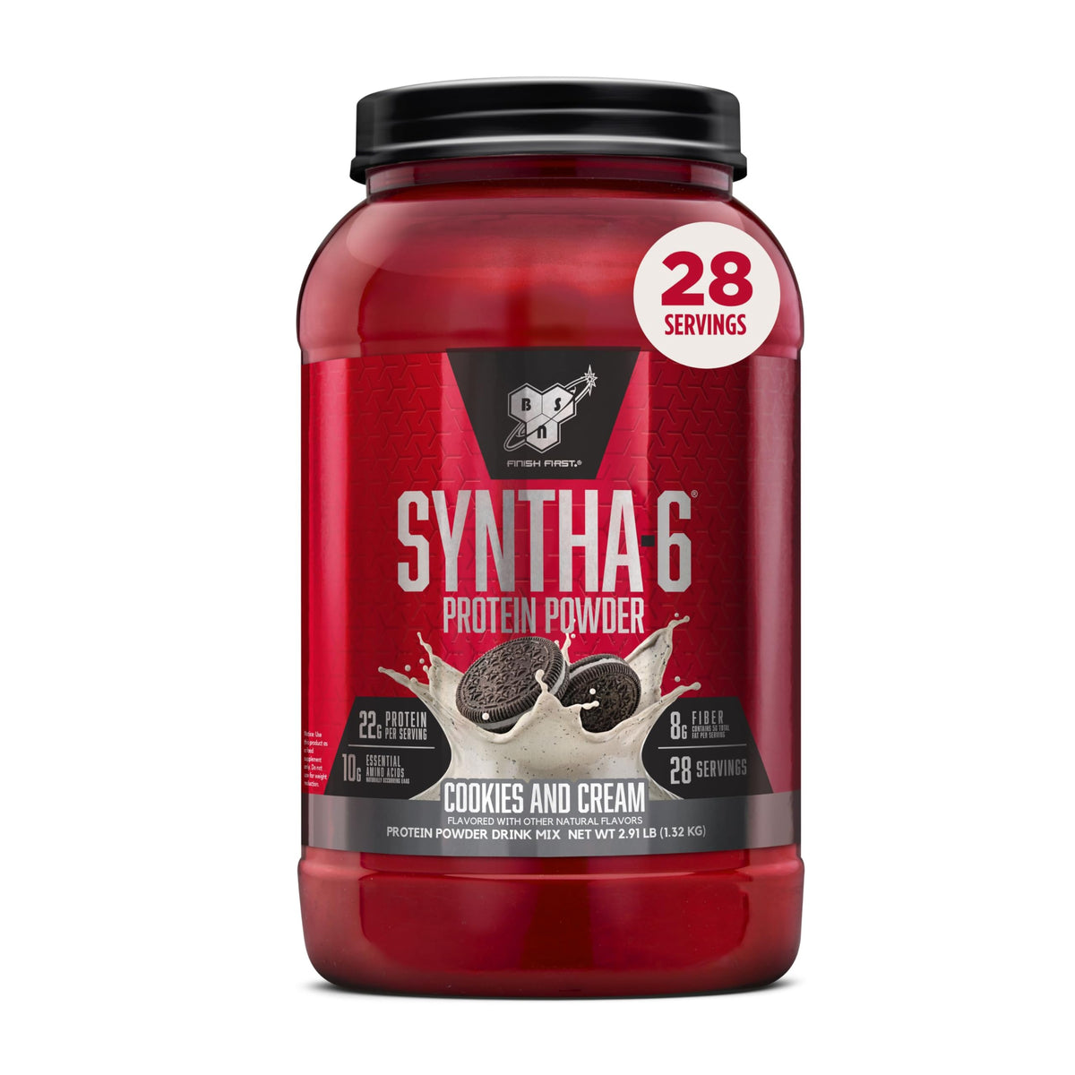 BSN SYNTHA-6 Premium Protein Powder, Vanilla Ice Cream, 28 Servings