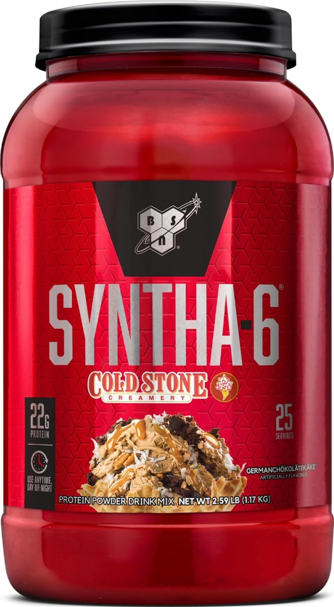 BSN SYNTHA-6 Premium Protein Powder, Vanilla Ice Cream, 28 Servings