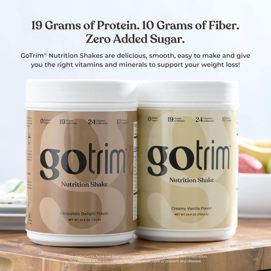 GoTrim Vanilla Protein Shake, Meal Replacement, 19g Protein, 14 Servings
